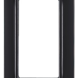 Placca 1M pannelli nero Plana 
