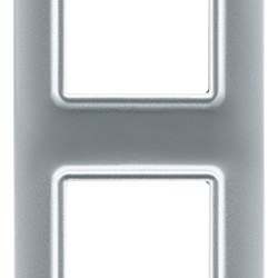 Placca 2M pannelli argento opaco Plana 