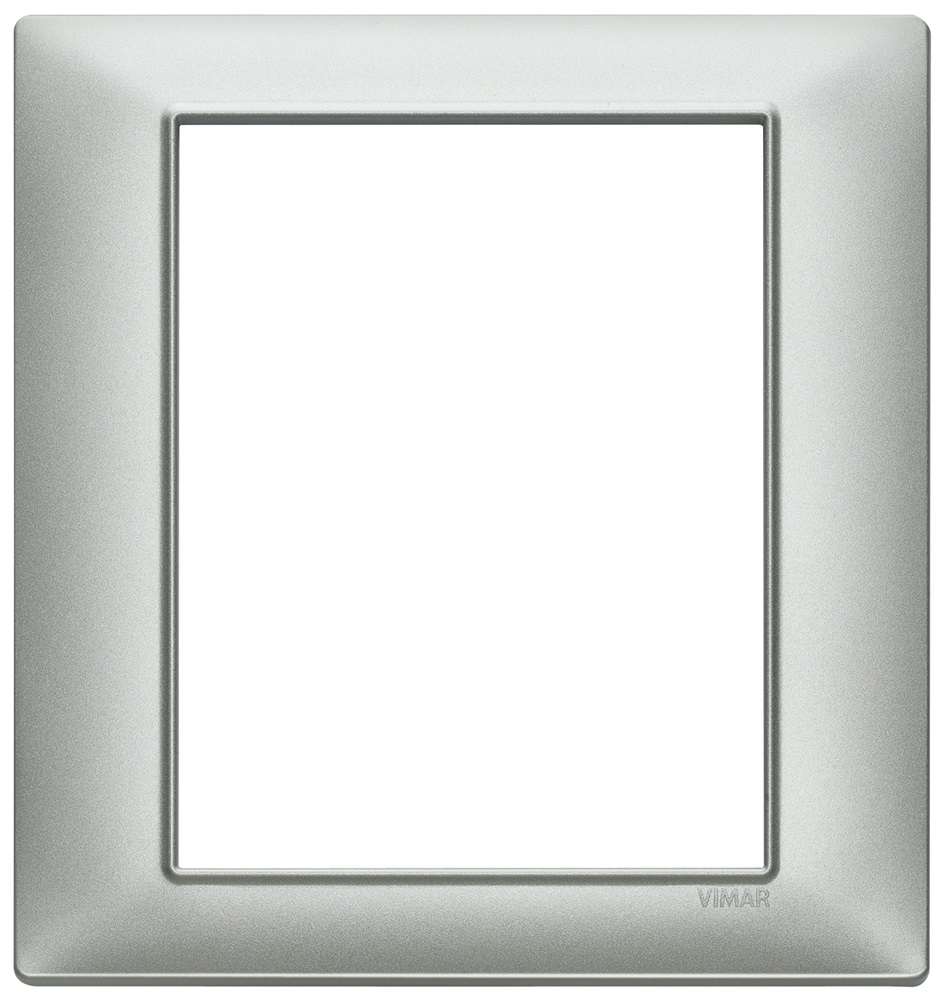 Placca 8M argento opaco Plana 