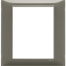 Placca 8 moduli tecnopolimero Reflex colore cenere per installazioni elettriche