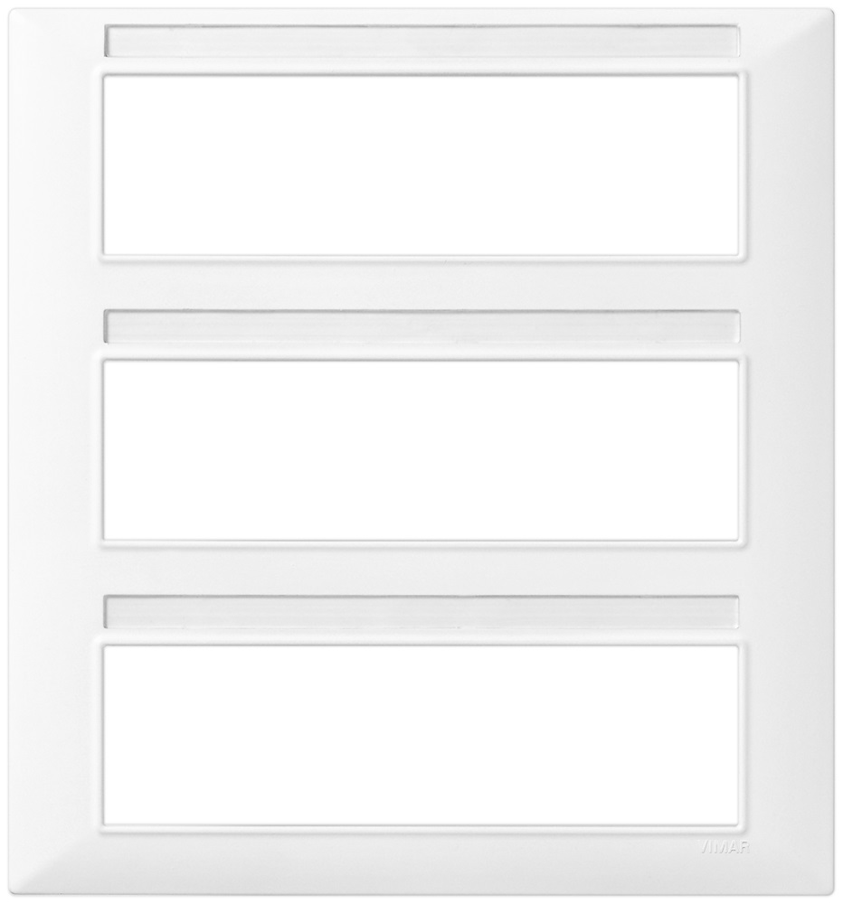 Placca 21M bianco Plana 