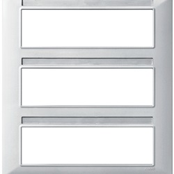 Placca 21M argento opaco Plana 