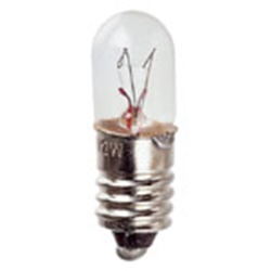 Lampada incandescenza E10 10x28mm 220V 3W luce bianca uso generico