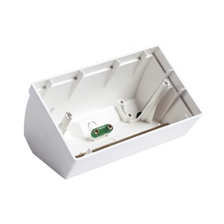 Scatola da tavolo inclinata 4 moduli Plana bianco per installazioni desktop