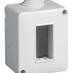 Contenitore da parete IP40 1 modulo per Eikon Arké Plana protezione standard
