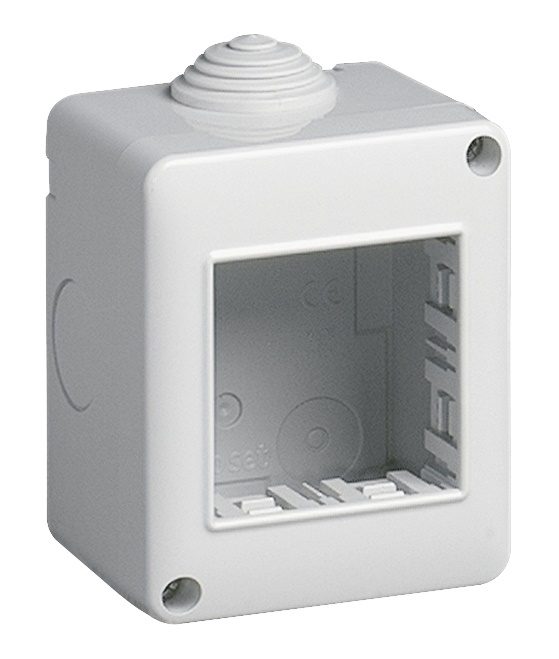 Contenitore da parete IP40 2 moduli per Eikon Arké Plana