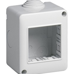 Contenitore da parete IP40 2 moduli per Eikon Arké Plana