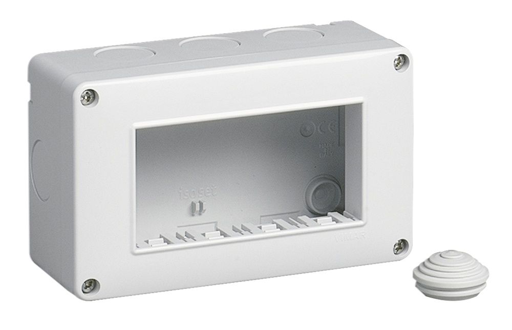 Contenitore parete IP40 4 moduli per Eikon Arké Plana