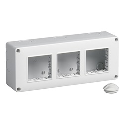 Contenitore IP40 6 moduli 2x3 per parete Eikon Arké Plana agganciabile orizzontale verticale