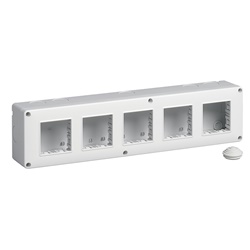 Contenitore da parete IP40 10 moduli Eikon Arké Plana orizzontale verticale