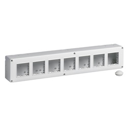 Contenitore da parete IP40 14 moduli Eikon Arké Plana orizzontale verticale