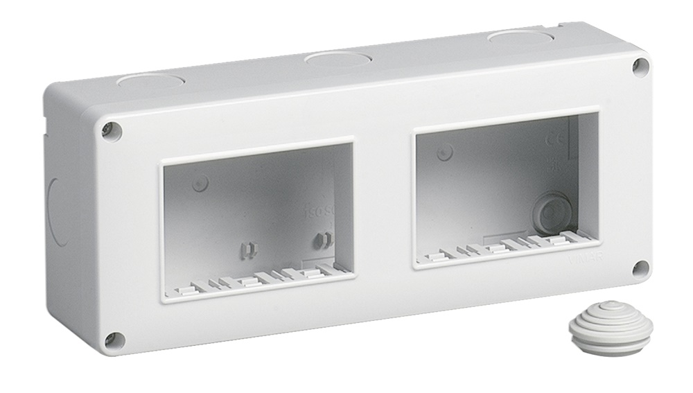 Contenitore da parete IP40 6 moduli orizzontale 3x2 Eikon Arké Plana