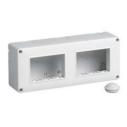 Contenitore da parete IP40 6 moduli orizzontale 3x2 Eikon Arké Plana