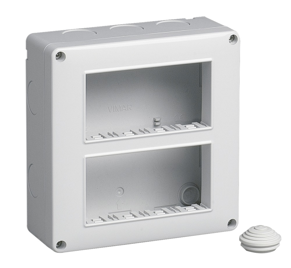 Contenitore IP40 8 moduli 4x2 verticale per installazioni a parete