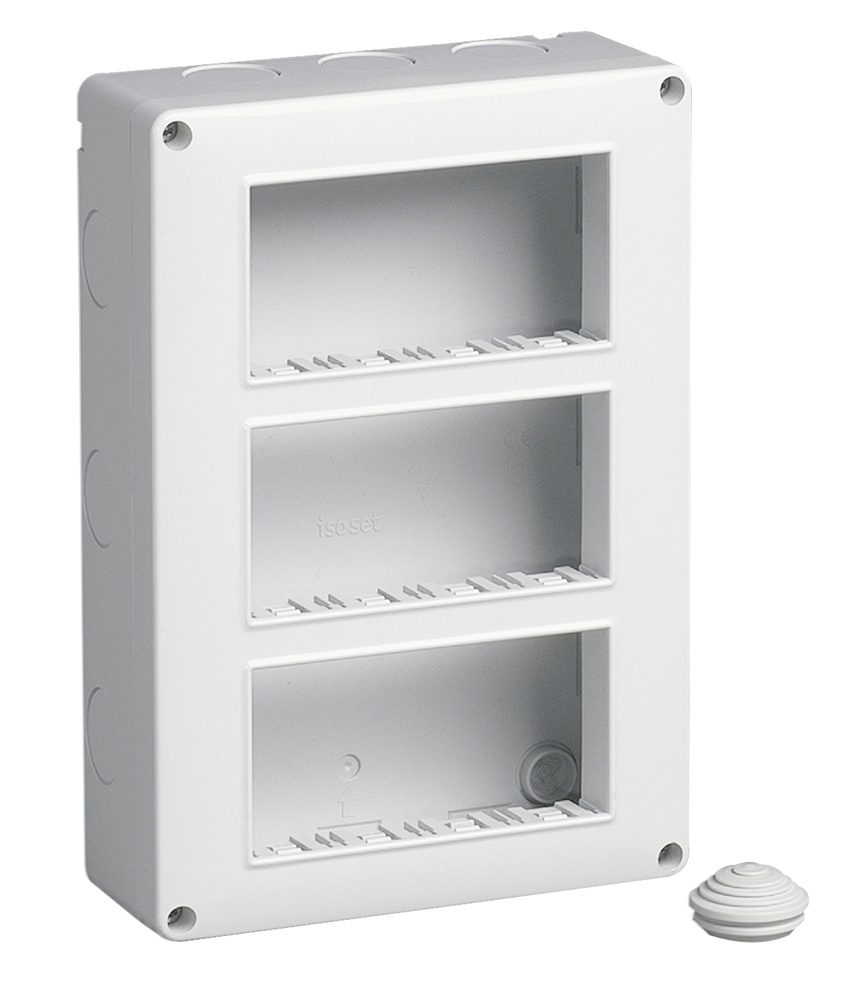 Contenitore IP40 12 moduli verticale per parete Eikon Arké Plana
