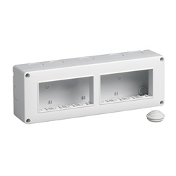 Contenitore IP40 8 moduli parete orizzontale Eikon Arké Plana