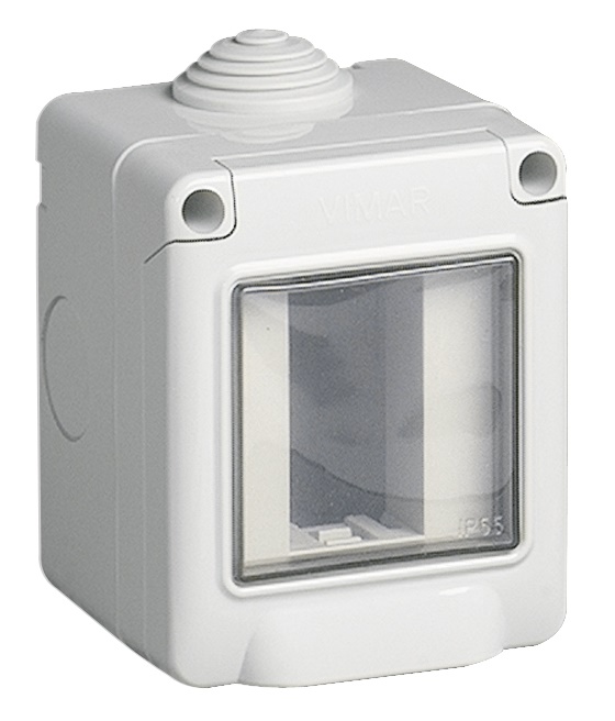 Contenitore da parete IP55 1 modulo Eikon Arké Plana protezione elettrica