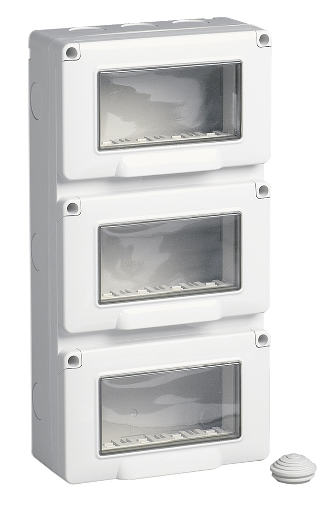 Contenitore IP55 12 moduli 4x3 verticale per installazione a parete