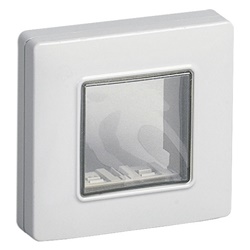 Calotta IP55 2 moduli con viti grigio RAL 7035 per parete incasso Eikon Arké Plana