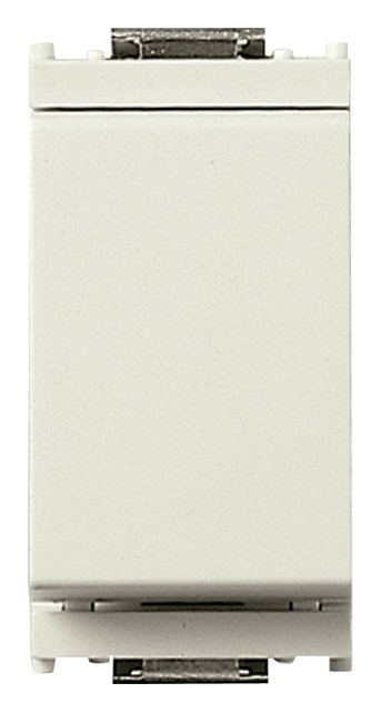 Deviatore 1P 10AX 250V bianco per lampade con alimentatore integrato uso domestico