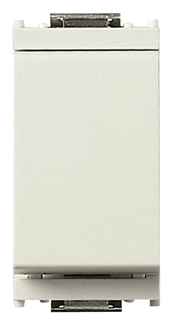 Deviatore 1P 16AX 250V bianco per lampade con alimentatore integrato uso residenziale
