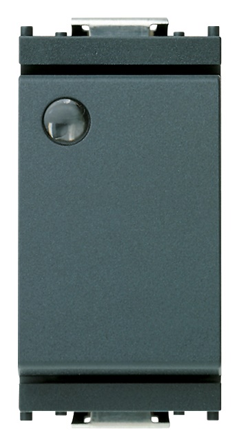 Interruttore 1P 16AX luminoso grigio per unità segnalazione 250V~