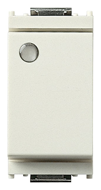 Interruttore 1P 16AX luminoso bianco 250V per segnalazione senza unità integrata