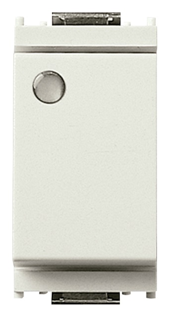Deviatore 1P 16AX luminoso bianco per impianti elettrici domestici