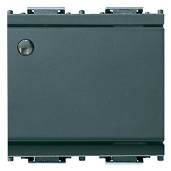 Deviatore 1P 16AX lum.so 2M grigio Idea 