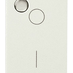 Interruttore 2P 16AX luminoso bianco per segnalazione lampade fino 200W