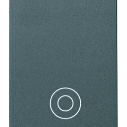 Pulsante 1P NO 10A 250V grigio uso generico per impianti elettrici