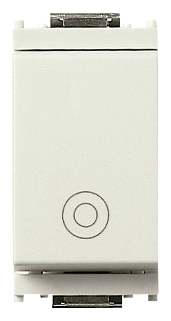 Pulsante 1P NO 10A 250V bianco uso generico comando elettrico
