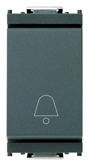 Pulsante 1P NO 10A campanello grigio Idea 