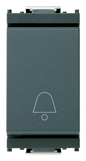 Pulsante 1P NO 10A campanello grigio Idea 