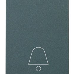 Pulsante 1P NO 10A campanello grigio Idea 