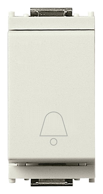 Pulsante 1P NO 10A campanello bianco Idea 