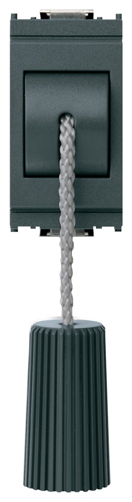 Pulsante 1P NC 10A tirante grigio con cordone 1,5 m per comando elettrico
