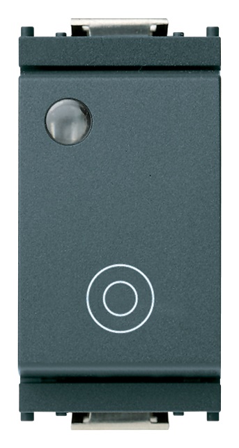 Pulsante 1PNO luminoso 10A 250V segnalazione grigio generico