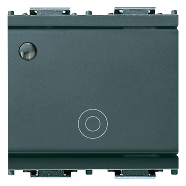 Pulsante 1P NO 10A gen. lum.so 2M grigio Idea 