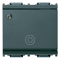 Pulsante 1P NO 10A gen. lum.so 2M grigio Idea 