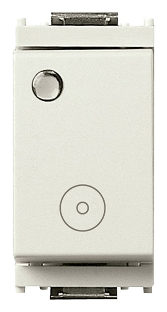 Pulsante 1PNC 10A generico lum.so bianco Idea 