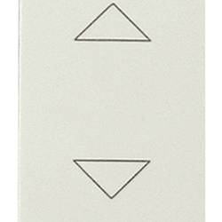 Commutatore 1P 10AX 250V bianco con frecce direzionali e posizione OFF centrale per impianti elettrici residenziali