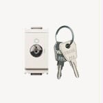 Interruttore 2P 16AX +chiave unif.bianco Idea 