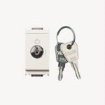 Interruttore 2P 16(3)A chiave unificata bianco montaggio indipendente IP20 uso civile