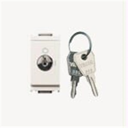 Interruttore 2P 16(3)A chiave unificata bianco montaggio indipendente IP20 uso civile