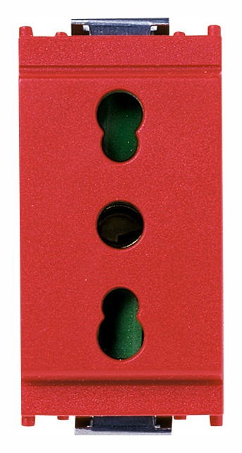 Bpresa SICURY 2P+T 16 A P17/11 rosso Idea 