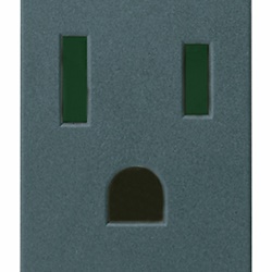 Presa SICURY 2P+T 15A 127V standard USA Arabia Saudita grigio