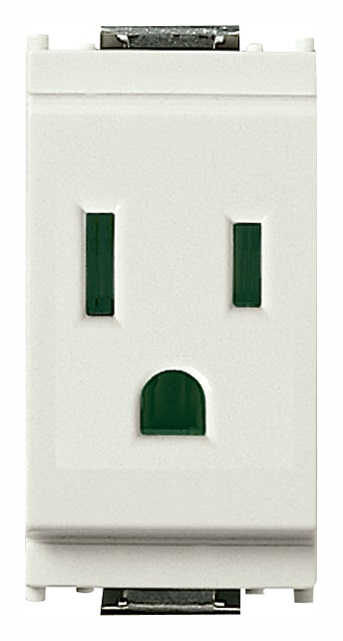Presa SICURY 2P+T 15A USA+SASO bianco Idea 