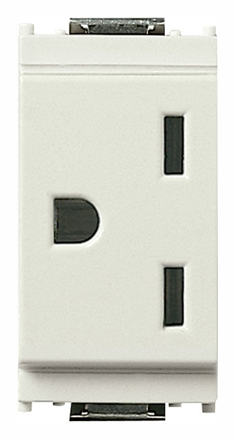 Presa 2P+T 15A americano bianco Idea 