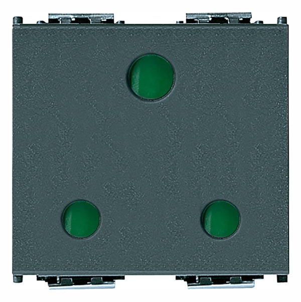 Presa SICURY 2P+T 16A inglese grigio Idea 